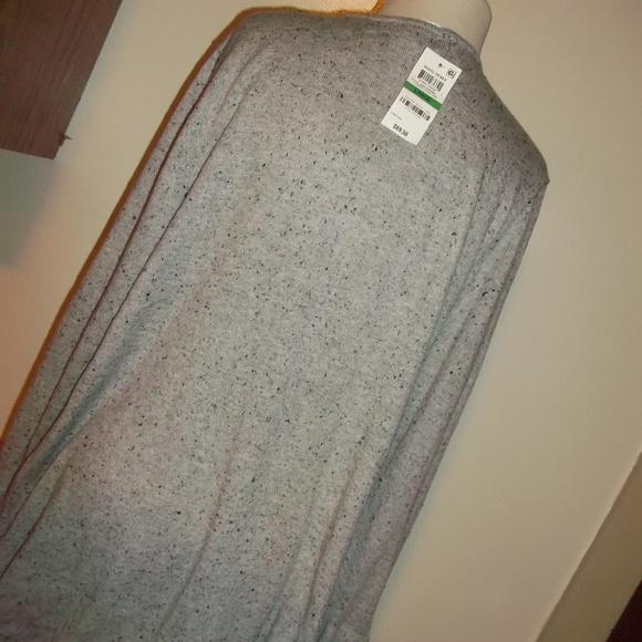 NWT STYLE & CO BOHO REMIX LT GREY HEATHER SZ L - Picture 2 of 4
